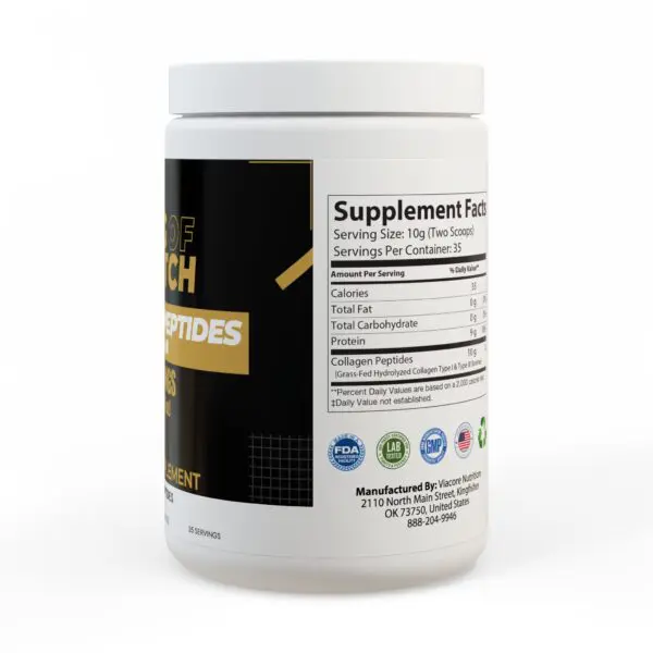 Collagen Peptides Type I & III Supplement (350g, 12.3oz) - Image 3