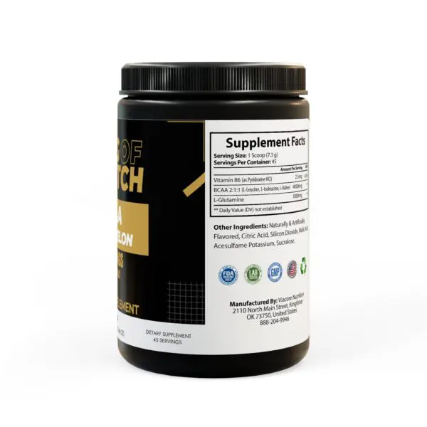 BCAA Supplement, Watermelon (325g, 11.46oz, 45 servings) - Image 3