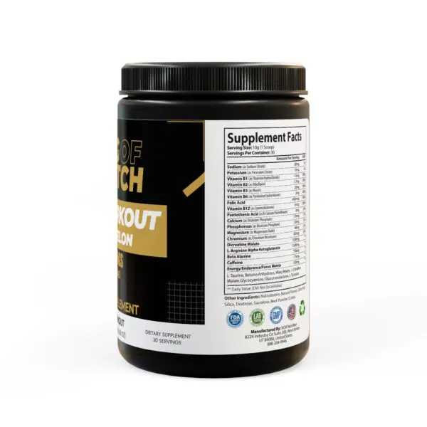 Pre-Workout Supplement, Watermelon (300g, 10.58oz) - Image 3
