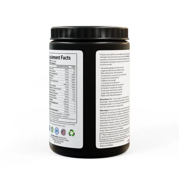 Pre-Workout Supplement, Watermelon (300g, 10.58oz) - Image 4