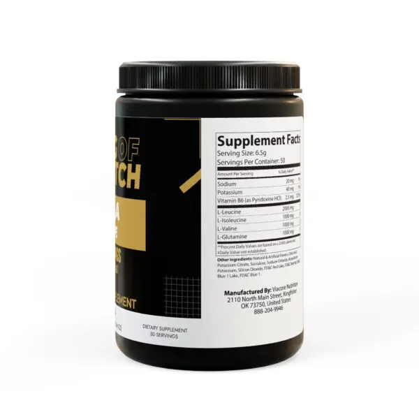 BCAA Supplement, Grape (325g, 11.46oz, 50 servings) - Image 3